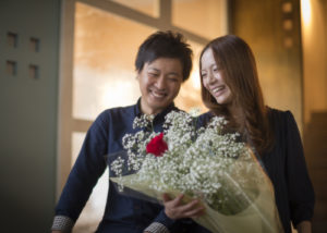結婚記念日夫婦写真