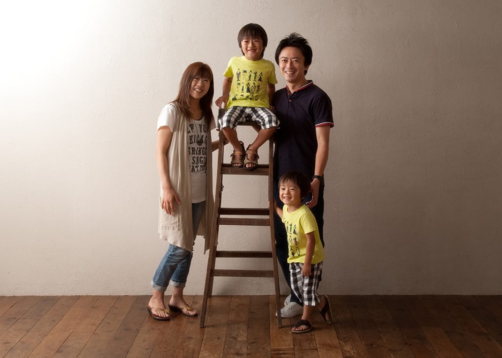 誕生記念家族写真