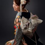 成人記念帯姿写真