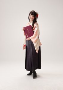 大学卒業袴記念写真