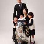 お宮参り家族写真