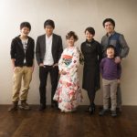 成人記念家族写真