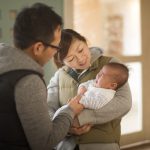 100日3人家族写真