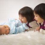 お宮参り兄弟3人写真