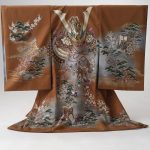 お宮みり男の子着物茶色