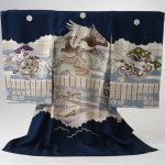 お宮参り着物紺色