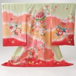 お宮参り女の子着物黄緑