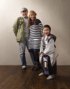 七五三五歳男の子家族写真