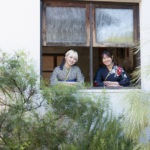 友達と振袖成人記念