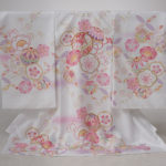 赤ちゃんお宮参り着物女の子白色