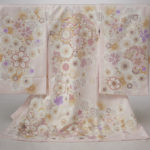 お宮参り祝い着女の子淡いピンク