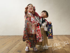七五三姉弟2人写真