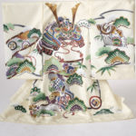 お宮参り男の子白い着物